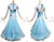 Blue Womens Rhinestones Flower Ballroom Costumes Tango BD-SG3781