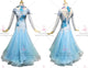 Blue design waltz performance gowns long waltz competition dresses chiffon BD-SG3781