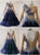 Blue Womens Rhinestones Satin Ballroom Costumes Tango BD-SG3727