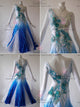 Blue beautiful waltz performance gowns dazzling ballroom stage gowns manufacturer BD-SG3757