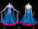 Blue retail ballroom champion costumes cheap tango dancing dresses manufacturer BD-SG3374