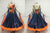 Blue and Orange Ballroom Smooth Competition Dress Swing BD-SG3587