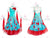Blue and Red Lyrical Ballroom Dance Dress Lace Costumes BD-SG3421