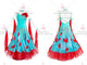 Blue And Red retail ballroom champion costumes shine ballroom dance team costumes exporter BD-SG3421