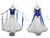 Blue and White Professional Ballroom Dance Dress Flower Gowns BD-SG3398