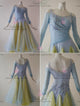Blue And Yellow beautiful waltz performance gowns made-to-measure Smooth champion dresses exporter BD-SG3740
