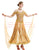 Golden Champion Ballroom Dresses With Short Sleeves SD-BD29 - Smarts Dance