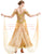 Golden Champion Ballroom Dresses With Short Sleeves SD-BD29 - Smarts Dance