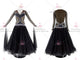 Black simple ballroom champion costumes personalized prom dance team dresses wholesaler BD-SG3463