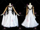 Black And White simple ballroom champion costumes tailor made Standard stage dresses store BD-SG3457