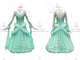 Green simple ballroom champion costumes wedding tango practice dresses producer BD-SG3496