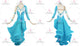 Blue And White discount rhythm dance dresses discount salsa dancesport gowns beads LD-SG2362