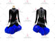 Black And Blue hot sale rhythm dance dresses lyrical salsa dance gowns feather LD-SG2410