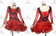 Black And Red discount rhythm dance dresses made to measure swing dance team clothing tassels LD-SG2368