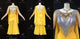 White And Yellow hot sale rhythm dance dresses brand new latin dance team clothing lace LD-SG2453