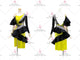 Black And Yellow hot sale rhythm dance dresses bespoke latin stage gowns chiffon LD-SG2392