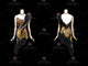 Black discount rhythm dance dresses girls swing dance costumes beads LD-SG2441