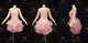 Pink hot sale rhythm dance dresses casual rumba dance competition dresses flower LD-SG2450