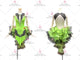 Black And Green hot sale rhythm dance dresses popular salsa competition costumes crystal LD-SG2389