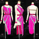 Pink discount rhythm dance dresses juvenile latin dancesport costumes sequin LD-SG2444