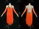 Orange discount rhythm dance dresses professional rumba competition dresses rhinestones LD-SG2432