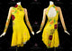 Yellow discount rhythm dance dresses bespoke salsa performance dresses fringe LD-SG2419