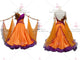 Orange simple ballroom champion costumes made to order homecoming performance dresses dropshipping BD-SG3487