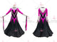 Purple simple ballroom champion costumes sequin waltz stage dresses company BD-SG3484