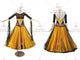 Yellow simple ballroom champion costumes high quality prom stage gowns boutique BD-SG3475