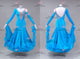 Blue short waltz dance gowns womens prom dance gowns applique BD-SG4214