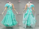 Green long waltz dance gowns luxurious prom competition gowns velvet BD-SG4229