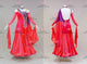 Red short waltz dance gowns bespoke ballroom competition dresses sequin BD-SG4194
