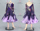 Purple classic Smooth dancing costumes luxurious prom stage gowns velvet BD-SG4095