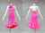 Contemporary Pink Satin Latin Dance Wear Merengue Dance Gowns LD-SG2219