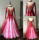 Red luxurious prom dancing dresses simple ballroom champion dresses exporter BD-SG3517