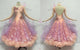 Pink luxurious prom dancing dresses sparkling ballroom dance team costumes provider BD-SG3577