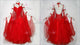 Red luxurious prom dancing dresses made to measure Standard stage gowns manufacturer BD-SG3550