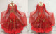 Red luxurious prom dancing dresses sparkly prom practice dresses online BD-SG3556