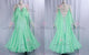 Green luxurious prom dancing dresses made to order Standard dancesport gowns boutique BD-SG3571