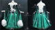 Green luxurious prom dancing dresses hot sale ballroom performance costumes producer BD-SG3544