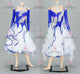 Blue And White sexy Smooth dancing costumes beautiful tango competition dresses lace BD-SG4031