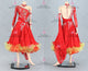 Red sexy Smooth dancing costumes lady waltz stage gowns lace BD-SG4055