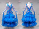 Blue classic Smooth dancing costumes latest Standard competition dresses swarovski BD-SG4110