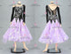 Black And Purple classic Smooth dancing costumes quality Standard performance gowns rhinestones BD-SG4098