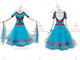 Blue simple ballroom champion costumes womens waltz practice gowns company BD-SG3500