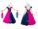 Blue And Purple simple ballroom champion costumes flower Standard champion gowns online BD-SG3476