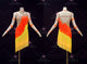 Orange And Red discount rhythm dance dresses made to order latin dance competition gowns beads LD-SG2427