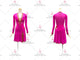 Pink hot sale rhythm dance dresses modern swing practice skirts feather LD-SG2396