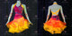Orange And Red And Yellow discount rhythm dance dresses shine swing practice dresses swarovski LD-SG2445