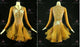 Yellow hot sale rhythm dance dresses simple salsa dance costumes fringe LD-SG2448